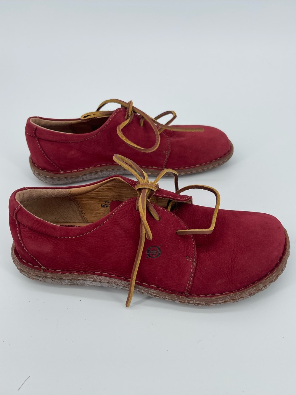 Born Red Leather Lace Up Nuala Oxford - Picture 3 of 11